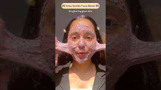 Chia seeds face mask for healthy glowing skin ashortaday beauty skincare [upl. by Meakem853]