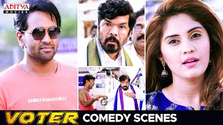 quotVoterquot Movie Comedy Scenes  Hindi Dubbed Movie  Vishnu Manchu Surabhi  Aditya Movies [upl. by Bettencourt475]