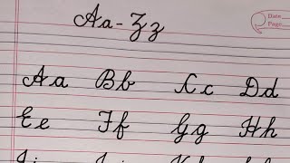 English handwriting styles A to Z  cursive writing Aa to Zz  Write in style [upl. by Bromleigh]