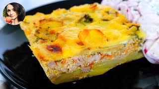 Вкусный СЫТНЫЙ ОБЕД Картофельная ЗАПЕКАНКА с Фаршем Рецепт  Кулинарим с Таней [upl. by Lesna778]