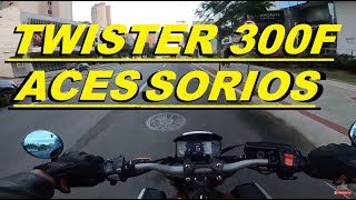 PRIMEIRO ACESSORIO DA CB TWISTER 300F 2023 ERRETI NO TEST DRIVER [upl. by Goran133]