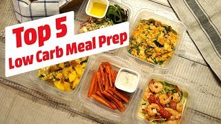 Top 5 Low Carb Meal Prep • KochMit [upl. by Rebmat785]