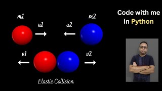 Elastic Collision  vpython 37 [upl. by Mllly237]