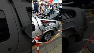 Back to the future Delorean at Fleetwood Tram Sunday [upl. by Oatis]