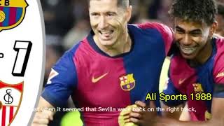 Pablo Torre Free Kick Goal vs Sevilla Pablo Torre Double Goal Barcelona vs Sevilla 51 Highlights [upl. by Narahs]