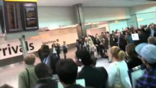 The NEW TMobile Welcome Back Ad Brand New TMobile Heathrow Terminal 5 Flash Mob Advert [upl. by Materse]