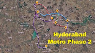 Hyderabad metro Phase 2 Update  Hyderabad infra developments [upl. by Paget611]