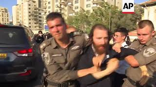 Israeli police arrest 8 in ultraOrthodox military protest [upl. by Mazel]