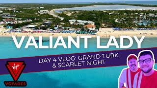 Grand Turk Bajari Beach amp Scarlet Night Vlog  Valiant Lady  Virgin Voyages January 2024 [upl. by Waechter]