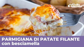 PARMIGIANA DI PATATE con prosciutto e formaggio BUONISSIMA [upl. by Na]