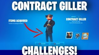 How To Complete The quotCONTRACT GILLER CHALLENGESquot In Fortnite Battle Royale [upl. by Yerok93]