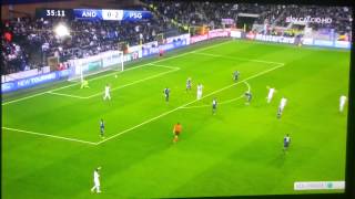 power shot of Zlatan Ibrahimovic vs anderlecht [upl. by Sahpec]