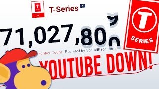 TSeries Getting Subs When YouTube Was Down AGAIN [upl. by Kepner]