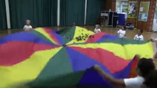 KS1FS2 PE Lesson Plan ideas  Parachute Games  Celebrations  Fireworks [upl. by Adnavoj]