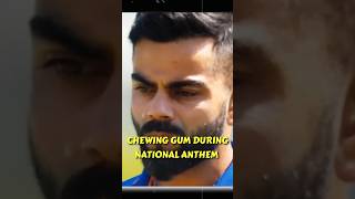 Virat Kohli ने साल 2022 में National Anthem के दौरान Chewing Gum खाई Social Media पर हुए Trolled [upl. by Lotus585]