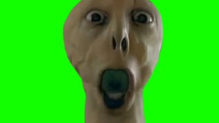 Yelling creature green screen [upl. by Elleirol]