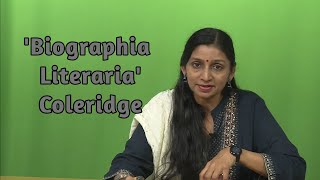 Biographia Literaria by ST Coleridge  Literary Criticism  Dr Urmi Satyan  SLS PDEU [upl. by Nyrmac]