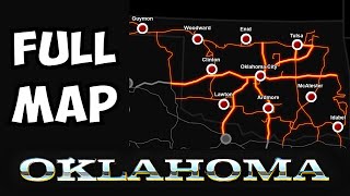 Oklahoma DLC  Full Zoomed In Map  Early Access  All Cities amp Roads  Upcoming ATS Map DLC [upl. by Blaseio728]