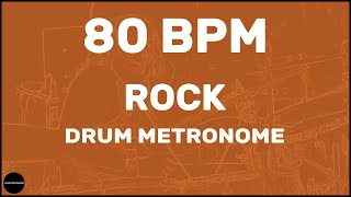 Rock  Drum Metronome Loop  80 BPM [upl. by Lered894]