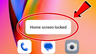 Home Screen Locked Ko Kaise Hataye  home screen locked problem  how to fix home screen is locked [upl. by Ishmael]