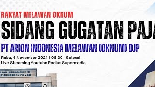 Pengadilan Pajak 6 Nov 2024  PT Arion vs DJP  Surat Keberatan Dikembalikan [upl. by Areip680]