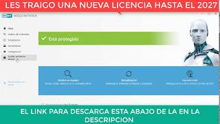 NUEVA LICENCIA ESET NOD32 ANTIVIRUS HASTA EL 2027 [upl. by Kleon]