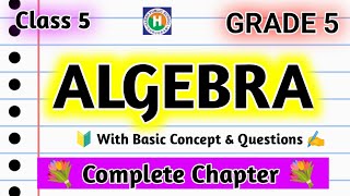 Introduction to Algebra Class 5Algebra Basucs  What is Algebra  living Maths Algebra Algebra [upl. by Olyhs]