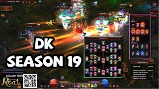 DK Season 19  Master 5  New Skill  New Wing 5th  New Set  MU Online Server RealMU [upl. by Erdne128]