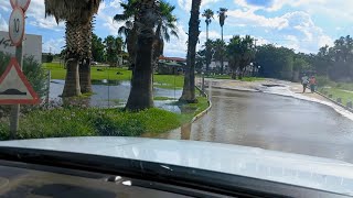 Flooded road after good rains in Warrenton [upl. by Earley]