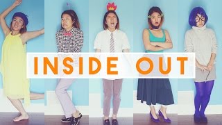 ✂ Easy INSIDE OUT DIY Halloween Costumes [upl. by Iaoh]