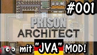 Lets Play Prison Architect inkl JVA MOD 001 Max Security Gameplay German Deutsch [upl. by Yerbua]