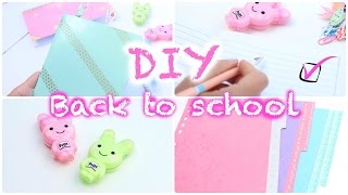 DIY BACK TO SCHOOL  Customiser ses fournitures [upl. by Ainoet]