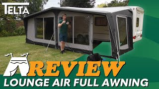 Telta Lounge Air Full Awning Review 2025 [upl. by Lateehs]