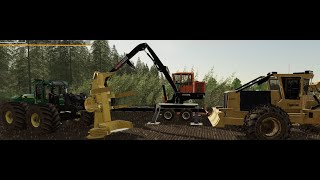 Starting a logging business Farming simulator 19  logging Fs19 [upl. by Yobybab]