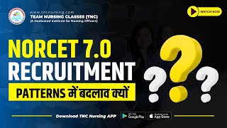 NORCET 70 Patterns में बदलाव क्यों norcetclasses norcet norcettestseries [upl. by Nojram]