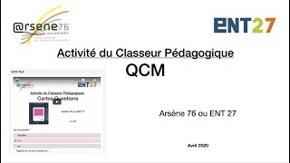 Activité 9 Question QCM SKOLENGO KOSMOS ARSENE 76 ENT27 [upl. by Joela559]