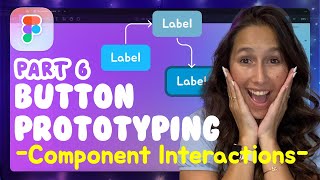 Figma Prototyping  Button Component Interactions  Part 6  Figma Tutorial StepbyStep [upl. by Decima292]