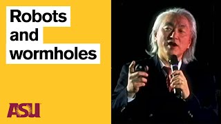 Michio Kaku Robots and wormholes Sci Fi 4 Arizona State University ASU [upl. by Auoy]