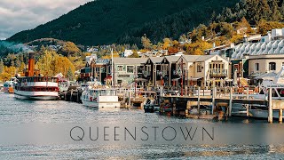 Autumn Walk Around Queenstown New Zealand  The Adventure Capital of the World Binaural 4K [upl. by Vani987]