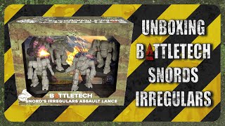 Unboxing Battletech Snords Irregulars Assault Lance  TTM Ep022 [upl. by Aratnahs464]