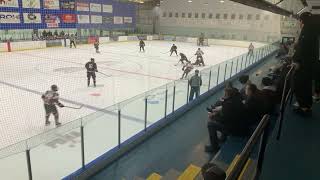 Ponoka 2nd goal from Ponoka Stampeders vs Airdrie Techmation Thunder jr b hockey [upl. by Uolyram]