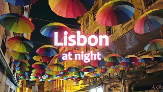 Lisbon Portugal At Night  2023  4K [upl. by Azilef743]