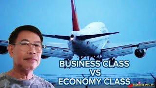 WHAT IS THE DIFFERENCE BETWEEN BUSINESS CLASS AND ECONOMY CLASS INSIDE THE AIRPLANE [upl. by Kosaka]