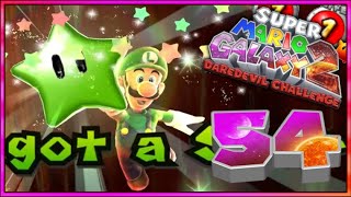 Super Mario Galaxy 2 DAREDEVIL CHALLENGE  MONDE 6 TERMINÉ  54 [upl. by Akema590]