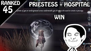 Priestess × Hospital  WIN  Rank Match 45 Identity V [upl. by Ursulette521]