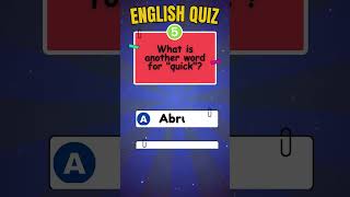 English Synonyms Quiz shorts [upl. by Pfeifer489]