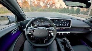 2023 Hyundai Ioniq 6 Limited AWD  POV Review Sunrise Drive [upl. by Zindman]