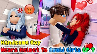 💖 HANDSOME Boy Wears Helmet WONT Show FACE in School Ep 7 👉 Roblox School Love Story [upl. by Ddat449]