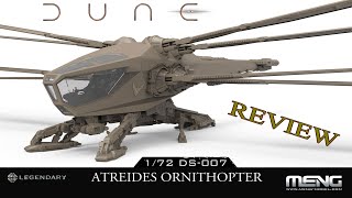 Dune Atreides Ornithopter Model Kit 172 DS007 BY MENG  ASMR [upl. by Ful]