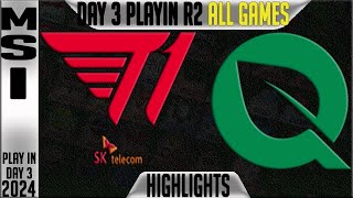 T1 vs FLY Highlights ALL GAMES  MSI 2024 Play Ins Round 2 Day 3  T1 vs FlyQuest [upl. by Rheinlander]